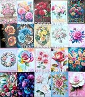 The Little Book of Roses - Hunkydory Pad of 120 A6 Paper Toppers