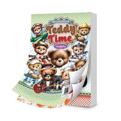 The Little Book of Teddy Time - Hunkydory Pad of 120 A6 Paper Toppers