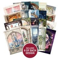 The Little Book of Window Scenes - Hunkydory Pad of 120 A6 Paper Toppers