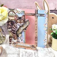 The Purr-fect Day - Hunkydory Spring Cheer Decoupage die cut  Deco-Large Kit