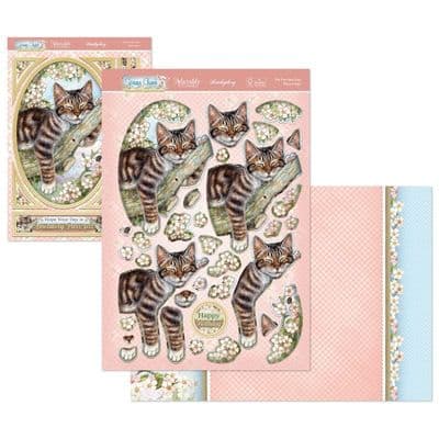 The Purr-fect Day - Hunkydory Spring Cheer Decoupage die cut  Deco-Large Kit