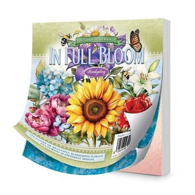 The Square Little Book of In Full Bloom - Hunkydory Pad of 120 5x5 Paper Toppers