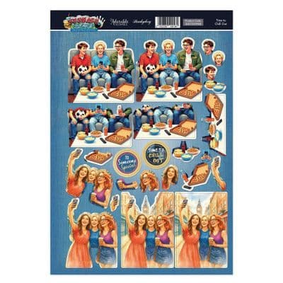 Time to Chill Out - Hunkydory Teenage Years Decoupage Topper Sheet