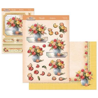 Timeless Tulips - Hunkydory Floral Arrangements Decoupage die cut  Deco-Large Kit