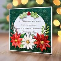 Traditional Christmas Flowers & Leaves 3 A4 Die Cut Elements Sheets - Katy Sue Designs DCE015TC