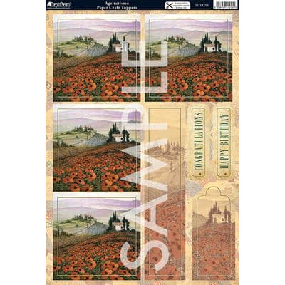 TUSCAN VISTAS - AGRITURISMO DECOUPAGE KANBAN 1259