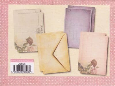 VINTAGE BLOOM 2  8 POSTCARD QUICK TOPPERS