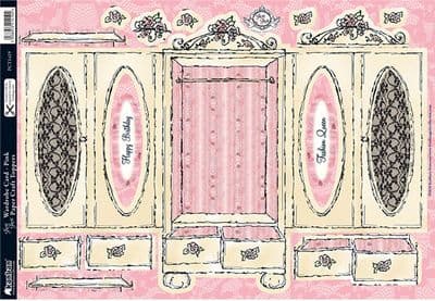 WARDROBE CARD PINK KANBAN PCT1419