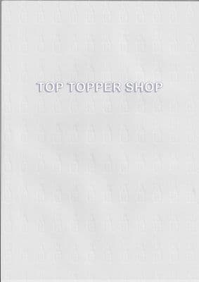 White Champagne Bottles A4 Vellum Paper