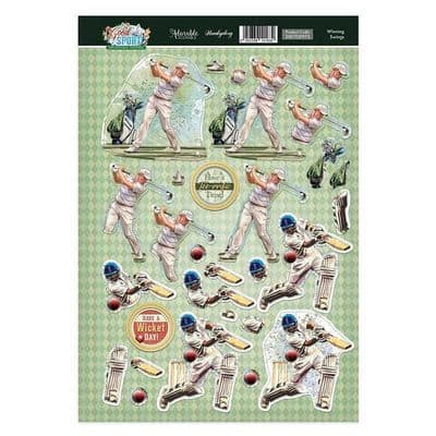 Winning Swings  - Hunkydory Good Sport Die Cut Decoupage Topper Sheet