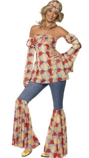 60's Vintage hippie Plus Size Costume