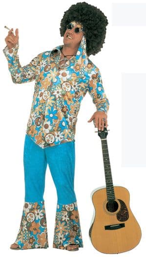 70's Male Velvet Hippy Costume