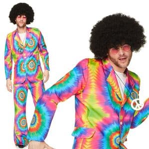 70's Tie Dye hippie XL suit