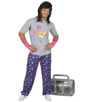Plus size 80s boy costume (9886)