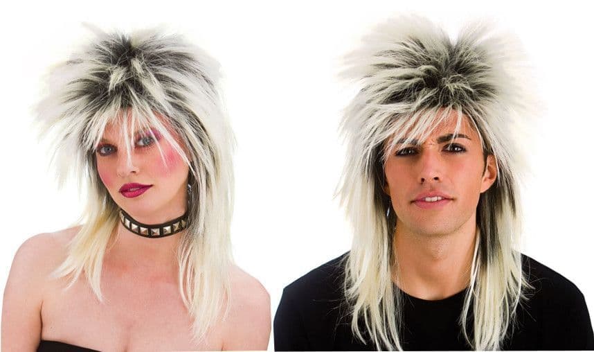 80 s Blonde Rocker Wig EW8194 - 80's wig