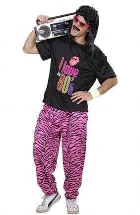 Plus size 80s boy costume (9886)