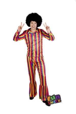 80's Mardi Gras Rainbow Suit  (4520