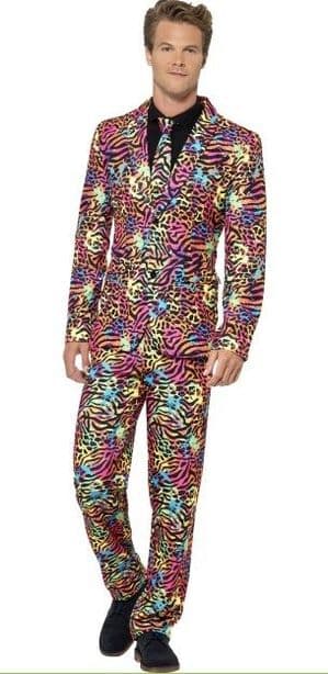 Plus size XL 80s Neon suit