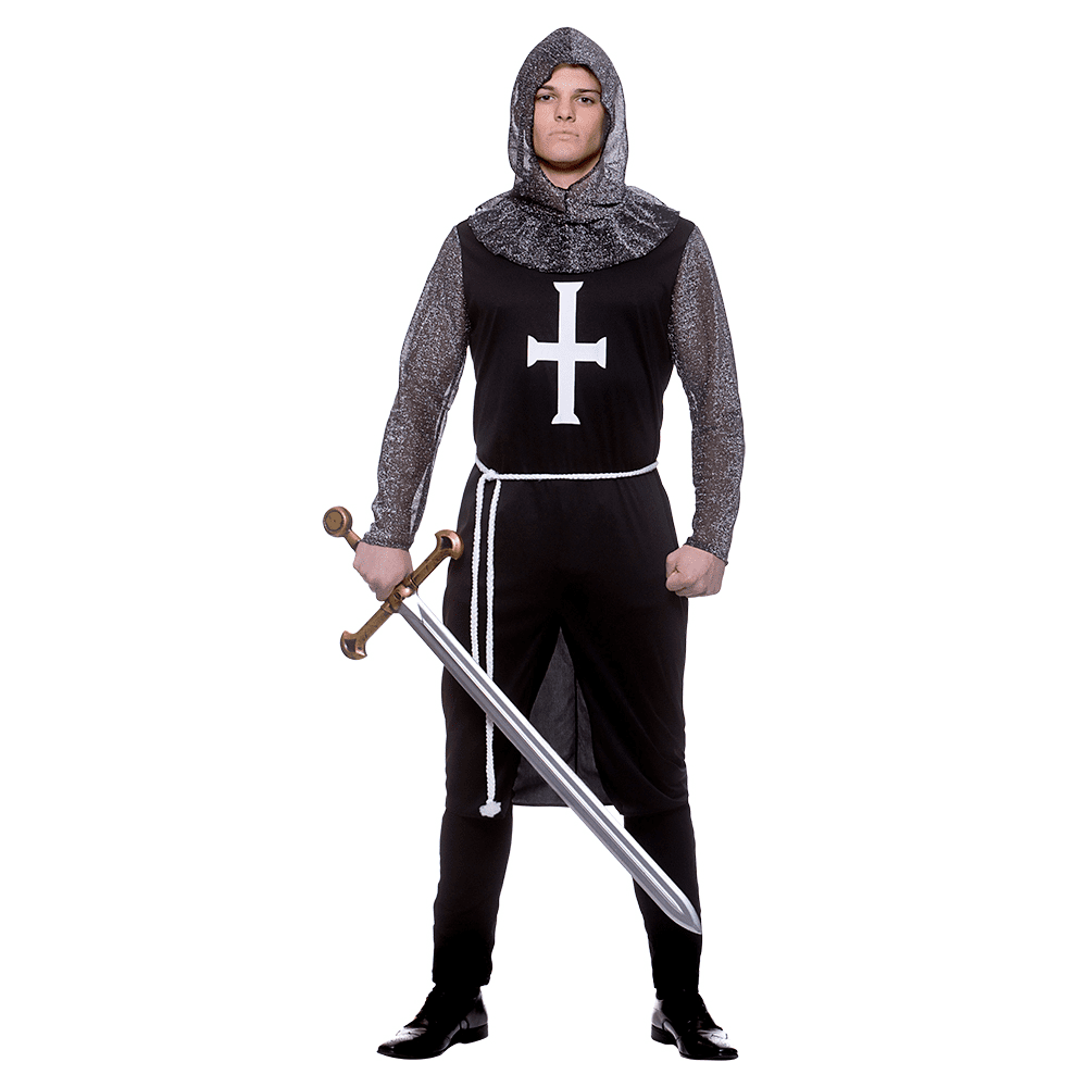 Deluxe Knight Costume Black main image 1