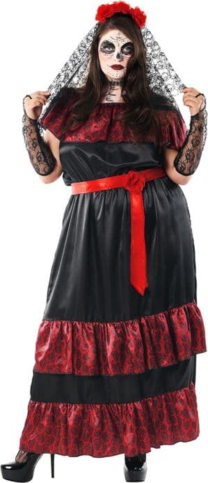Day of The Dead Senora Costume- Plus size