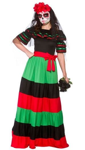 Day of the Dead Senorita Plus Size Costume (HF5111)