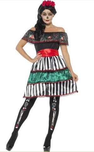 Day of the Dead Senorita Doll Plus Size Costume
