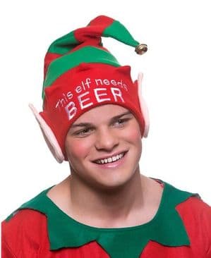 Elf Needs Beer Hat With Ears