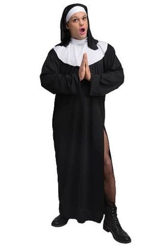 Funny Male Nun plus size fancy dress costume