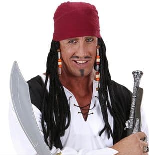 Pirate Man Wig & Bandana