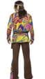 Psychedelic Hippie Man Plus Size Costume