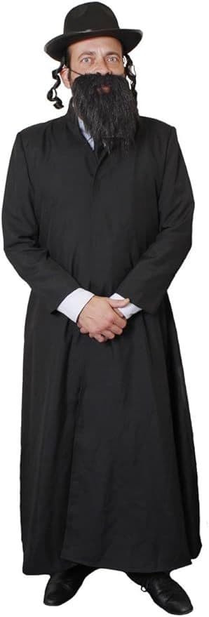 Plus Size Jewish Rabbi Costume, plus size Vicar fancy dress costume ...