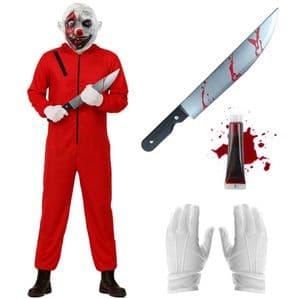 Red Horror Clown Plus Size Costume