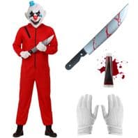 Red Stitch Clown Costume