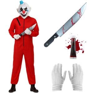 Red Horror Clown Plus Size Costume