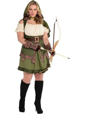 Robin Hood  Lady Plus Size Costume (FANC12554)