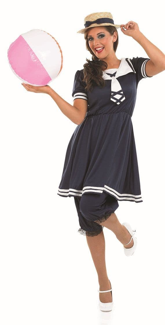 Victorian Bathing suit Plus size Costume (3248), plus size Victorian