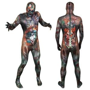 Zombie  Skinsuit plus size Halloween fancy dress costume