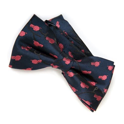 Mini Hippo Silk Bow Tie