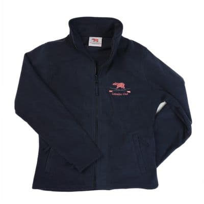 Navy Fleece Top (long zip)