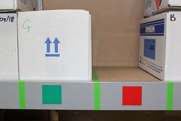 Double Sided Magnetic Square Green/Red