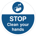Hand Wash Floor Graphics