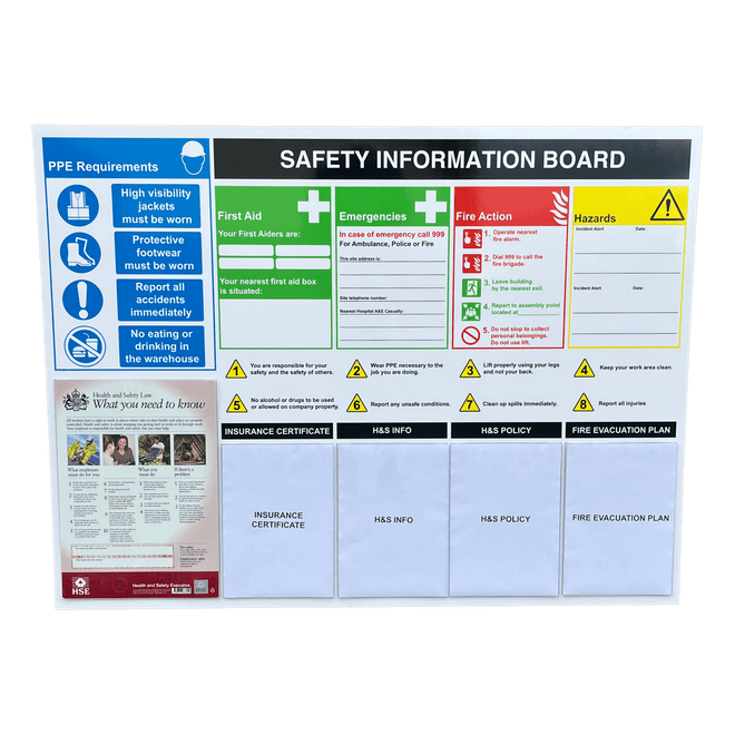 Health and Safety Information Board