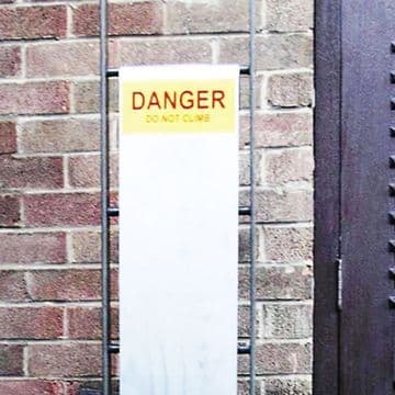 Ladder Sentry Climb Prevention