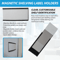 Magnetic Shelving / Racking Labels