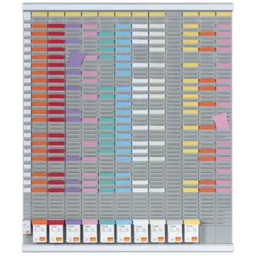 Nobo T-Card Large Format Annual Planning Kit - 2911200