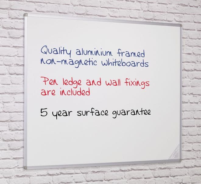 Non-Magnetic Whiteboards