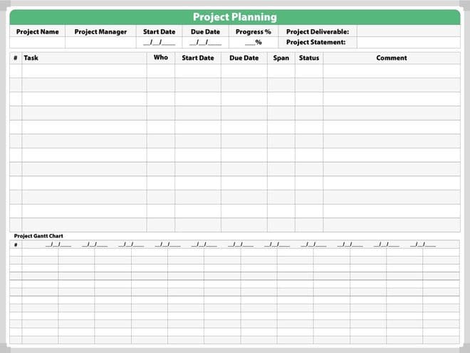 Quarterly Project Planning Whiteboard