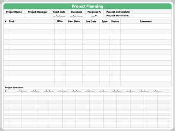 Quarterly Project Planning Whiteboard