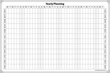 Yearly Planning Whiteboard