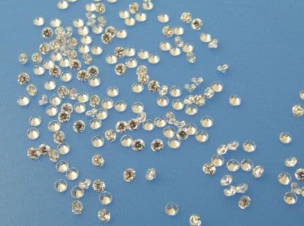 2.25mm Round Clear AAAA Cubic Zirconia (pk of 10)